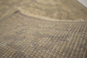 Muted Brown Floral 2X3 Chobi Oushak Oriental Rug