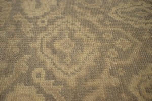 Muted Brown Floral 2X3 Chobi Oushak Oriental Rug