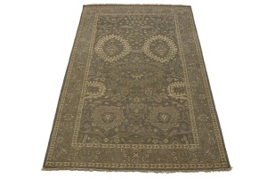 Brown Floral 5'6X8'9 Transitional Oriental Rug