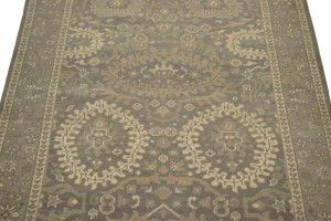 Brown Floral 5'6X8'9 Transitional Oriental Rug