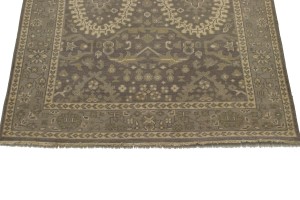 Brown Floral 5'6X8'9 Transitional Oriental Rug