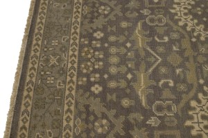 Brown Floral 5'6X8'9 Transitional Oriental Rug