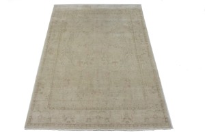 Beige Floral Transitional 6X8 Oriental Rug