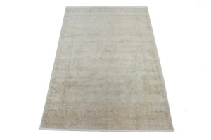 Beige Floral Transitional 6X8 Oriental Rug