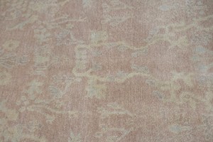 Peach Floral Transitional 6X8 Oriental Rug