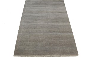Khaki Grass Design 6X9 Modern Oriental Rug