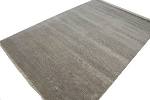 Khaki Grass Design 6X9 Modern Oriental Rug