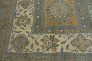 Tan Geometric 10X15 Modern Oriental Rug