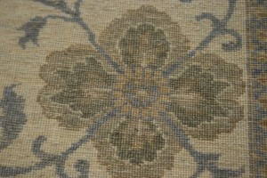 Tan Geometric 10X15 Modern Oriental Rug