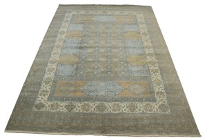 Tan Geometric 10X15 Modern Oriental Rug