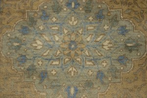 Tan Geometric 10X15 Modern Oriental Rug