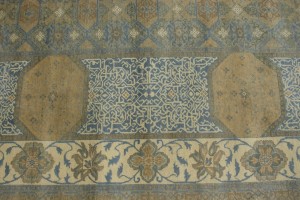 Tan Geometric 10X15 Modern Oriental Rug