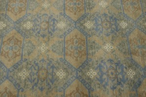 Tan Geometric 10X15 Modern Oriental Rug