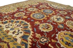 Dark Red Floral 6X9'5 Chobi Oriental Rug