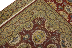 Dark Red Floral 6X9'5 Chobi Oriental Rug