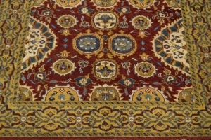 Dark Red Floral 6X9'5 Chobi Oriental Rug