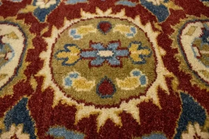 Dark Red Floral 6X9'5 Chobi Oriental Rug