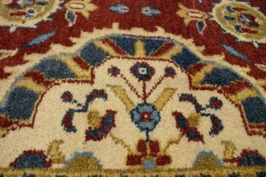 Dark Red Floral 6X9'5 Chobi Oriental Rug