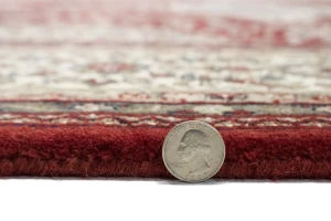 Red Floral Classic 6'5X9'9 Indo-Kashan Oriental Rug