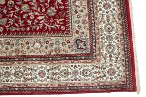 Red Floral Classic 6'5X9'9 Indo-Kashan Oriental Rug