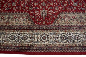 Red Floral Classic 8X11 Indo-Kashan Oriental Rug