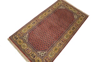 Bittersweet Red Floral 2'5X4'5 Indo Botemir Oriental Rug