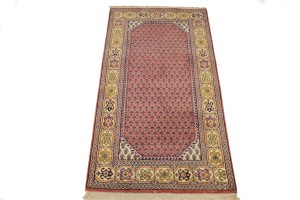 Bittersweet Red Floral 2'5X4'5 Indo Botemir Oriental Rug