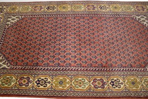Bittersweet Red Floral 2'5X4'5 Indo Botemir Oriental Rug