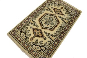Cream Geometric 3X5 Viss Oriental Rug