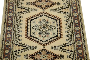 Cream Geometric 3X5 Viss Oriental Rug