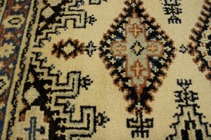 Cream Geometric 3X5 Viss Oriental Rug