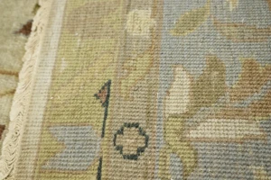 Beige & Light Blue Floral 12X15 Osh Chobi Peshawar Oriental Rug