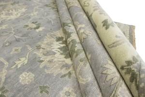 Brownish Grey Floral Peshawar 9X12 Oriental Rug