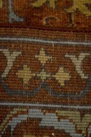 Cinnamon Brown Floral 10X14 Osh Chobi Peshawar Oriental Rug