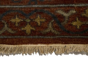 Cinnamon Brown Floral 10X14 Osh Chobi Peshawar Oriental Rug