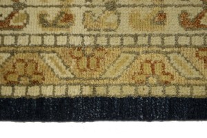Navy Blue Geometric 8X10 Kazak Karajeh Oriental Rug