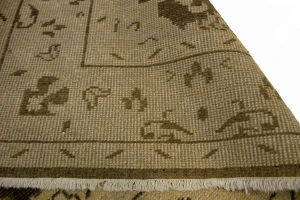 Brown Floral 5'5X8'7 Transitional Oriental Rug