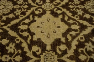 Brown Floral 5'5X8'7 Transitional Oriental Rug