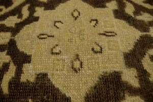 Brown Floral 5'5X8'7 Transitional Oriental Rug