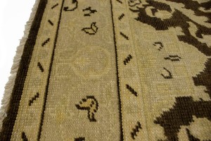 Brown Floral 5'7X8'9 Transitional Oriental Rug