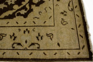 Brown Floral 5'7X8'9 Transitional Oriental Rug