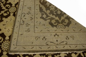 Brown Floral 5'7X8'9 Transitional Oriental Rug