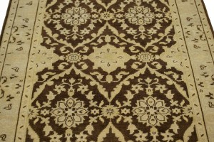 Brown Floral 5'7X8'9 Transitional Oriental Rug
