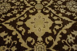 Brown Floral 5'7X8'9 Transitional Oriental Rug