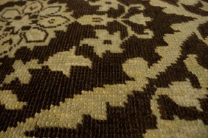 Brown Floral 5'7X8'9 Transitional Oriental Rug