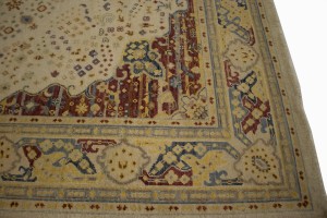 Muted Cream Beige Floral 8X10 Heriz Serapi Oriental Rug