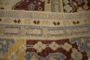 Muted Cream Beige Floral 8X10 Heriz Serapi Oriental Rug