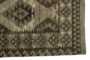 Multicolored Modern 3X10 Indo-Gabbeh Oriental Runner Rug
