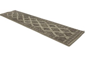 Multicolored Modern 3X10 Indo-Gabbeh Oriental Runner Rug