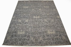 Brownish Gray Transitional 8X10 Modern Oriental Rug